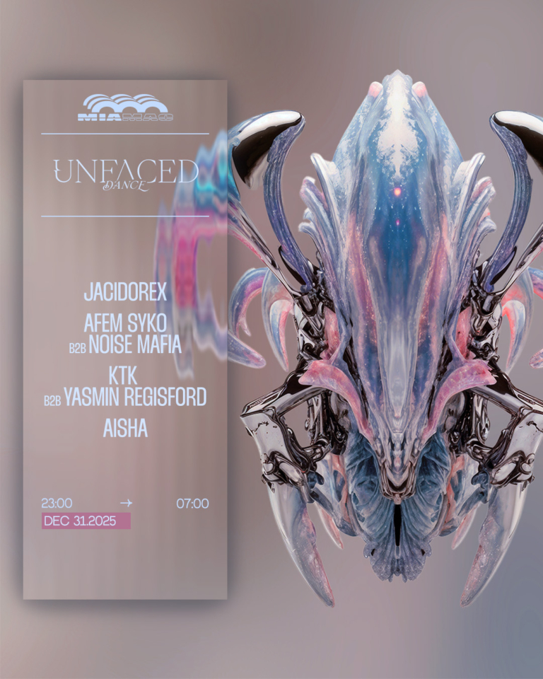 UNFACED x NYE : JACIDOREX, AFEM SYKO b2b NOISE MAFIA & more